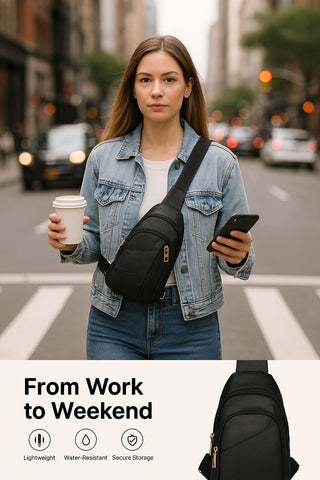 Real Leather Crossbody Sling Bag – Stylish, Functional & Versatile