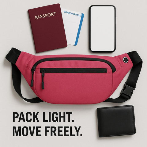 Lightweight Traveler Fanny Waist Bag - 6 Colors