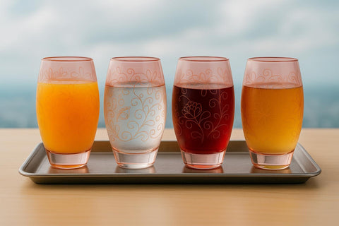 Epure Glass Cups Serverware Collection - Set of 4