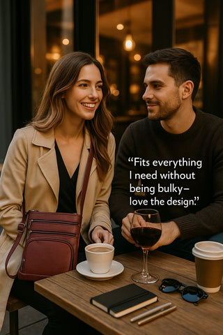 Genuine Leather Crossbody Purse Bag