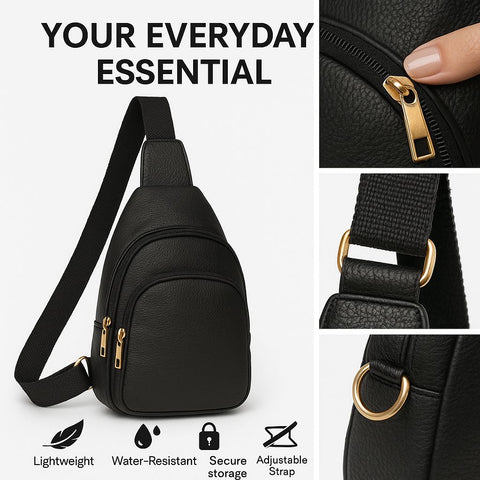 Real Leather Crossbody Sling Bag – Stylish, Functional & Versatile