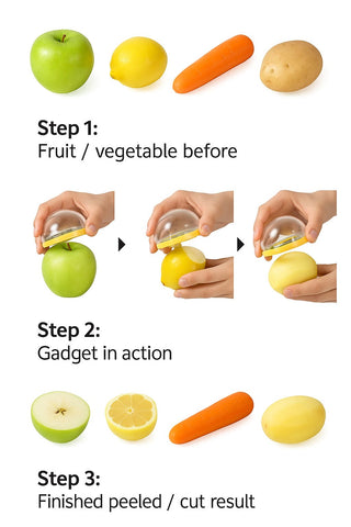 Multi-Function Peel & Cut Tool – Safe, Easy, and Versatile for All Fruits & Vegetables