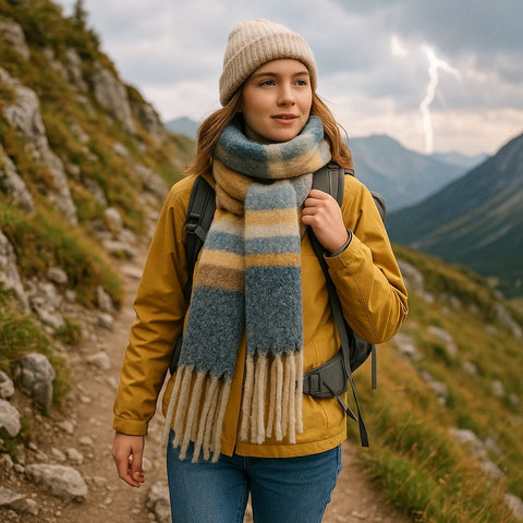 2-Pack Cozy Knit Winter Scarves – Random Color Selection