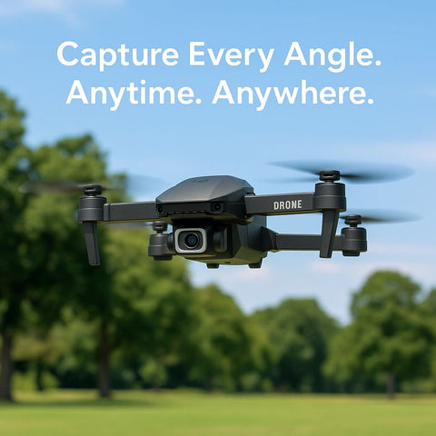 Foldable Dual Camera Drone with Remote Controller – Compact Design, Wi-Fi Control & Long Battery Life