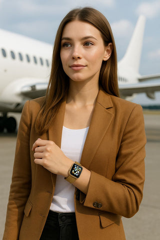 GEN TEK 6-Pack Watch Band Bundle – Mesh, Leather & Scrunchie Collection (42/44/45mm)