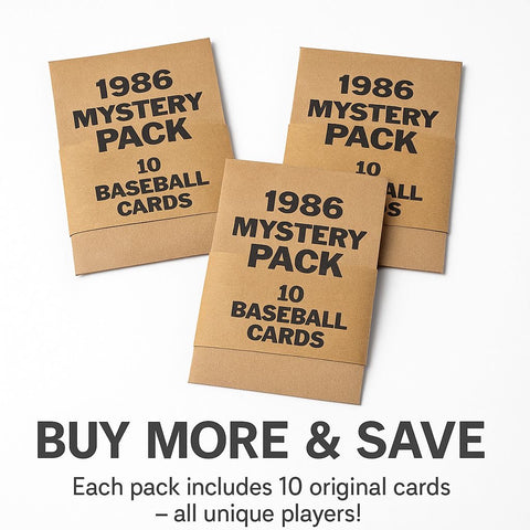 1986 Vintage Baseball Cards – Surprise 10 Pack (Original Topps Collection)