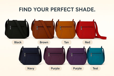 Women’s Luxury Genuine Leather Crossbody Bag – Adjustable Strap, Multi-Pocket Design, Durable Lining