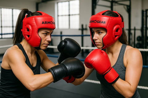 Armogear 2-Pack Boxing Headgear – Impact-Resistant Safety Helmets for Kids & Adults – Adjustable Fit, Padded Protection, Training & Sparring Gear