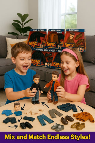 Bratz Boyz Fashion Pack – Complete 6-Pack Collector’s Edition with Outfits & Shoes