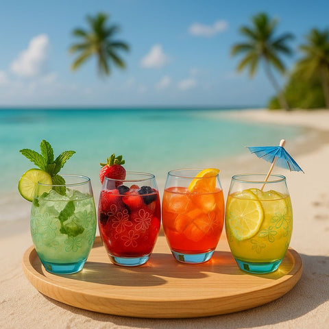 Epure Glass Cups Serverware Collection - Set of 4
