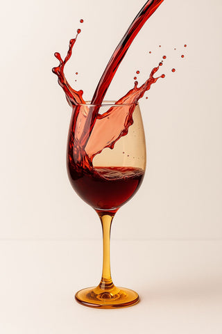 Epure Glassware – Superior Wine Amber 16.5 Glass Cups (Set of 4)