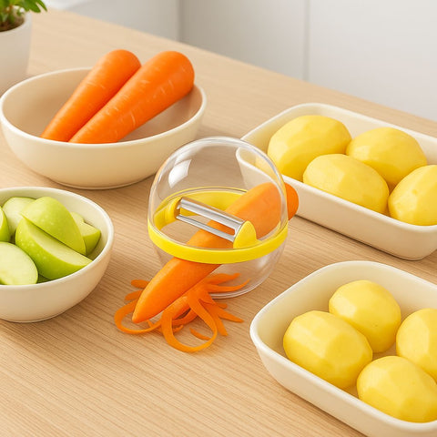 Multi-Function Peel & Cut Tool – Safe, Easy, and Versatile for All Fruits & Vegetables