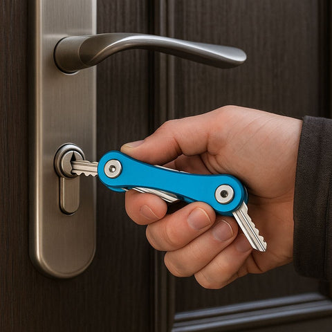 Multifunctional Smart Compact Key Organizer with Built-In Bottle Opener & Keychain Clip