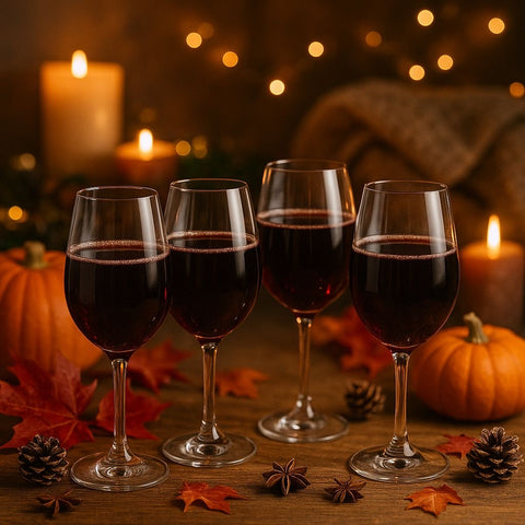 Epure Glassware – Superior 16.5oz Amber Wine Glasses Set of 4