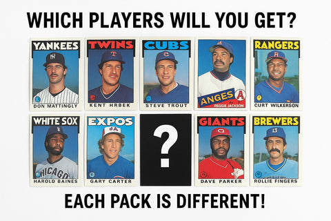 1986 Vintage Baseball Cards – Surprise 10 Pack (Original Topps Collection)