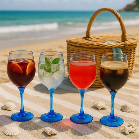 Epure Superior Blue Wine Glass Set – 16.5oz (490ml) – Elegant 4-Piece SleeveEpure Superior Blue Wine Glass Set – 16.5oz (490ml) – Elegant 4-Piece Sleeve