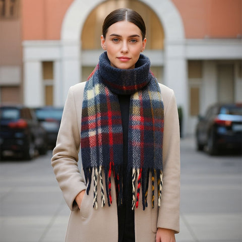 2-Pack Cozy Knit Winter Scarves – Random Color Selection