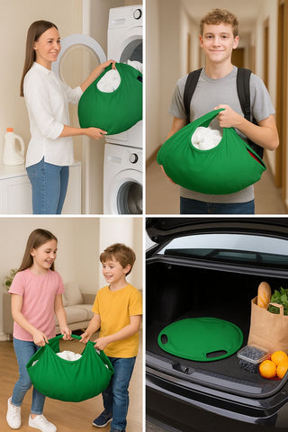 Collapsible Turtle Easy Carry Laundry Hamper