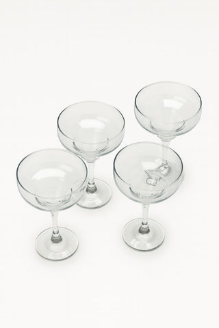 EPURE Misket “Firenze” Margarita 10 oz. Glass Cups Set (Set of 4)