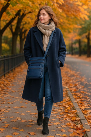 Elegant Everyday Crossbody Bag- 100% Real Leather