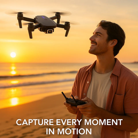Foldable Dual Camera Drone with Remote Controller – Compact Design, Wi-Fi Control & Long Battery Life