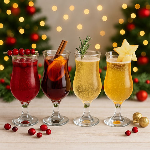 Epure Glass Venezia Pina Colada Hurricane Glasses- Set of 4