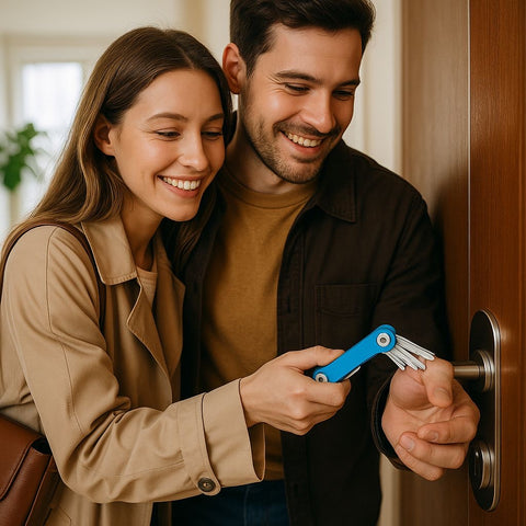 Multifunctional Smart Compact Key Organizer with Built-In Bottle Opener & Keychain Clip