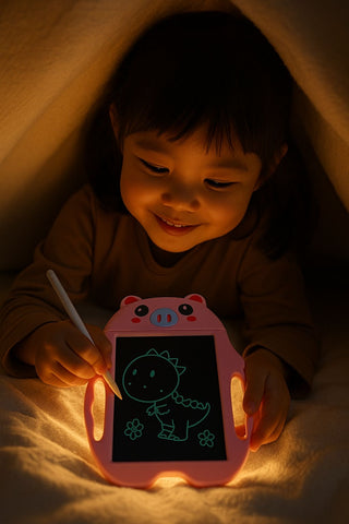Animal-Shaped LCD Drawing Board for Kids – Reusable Doodle & Learning Pad