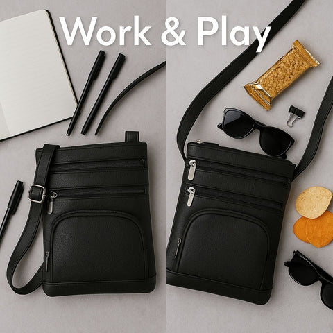 Genuine Leather Crossbody Purse Bag