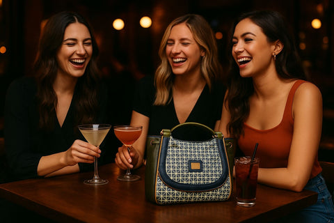 Elegant Geometric Tote – Your Travel Companion in Style