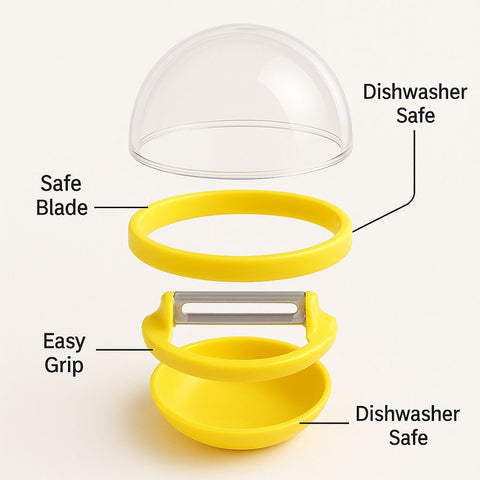 Multi-Function Peel & Cut Tool – Safe, Easy, and Versatile for All Fruits & Vegetables