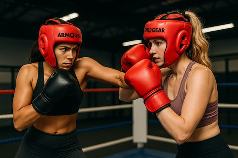 Armogear 2-Pack Boxing Headgear – Impact-Resistant Safety Helmets for Kids & Adults – Adjustable Fit, Padded Protection, Training & Sparring Gear