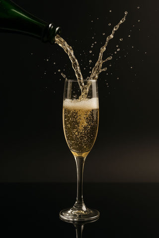 Epure Glass – Sienna Collection Champagne 6.25oz Glass Flute Set (Set of 4)