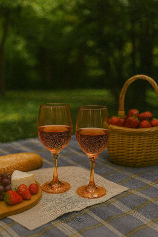 Epure Glassware- Superior Orange Wine Glasses- Set of 4