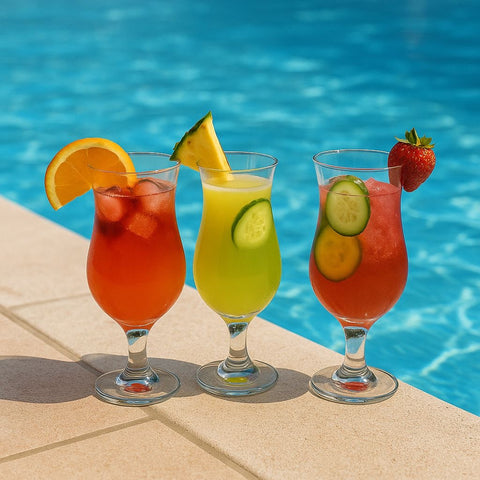 Epure Glass Venezia Pina Colada Hurricane Glasses- Set of 4