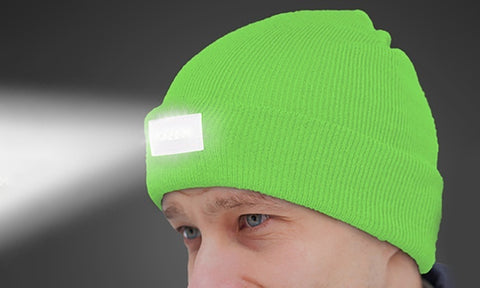 Unisex LED Headlamp Beanie
