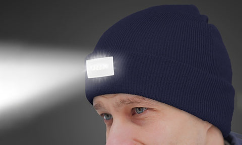 Unisex LED Headlamp Beanie