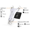 4-in-1 SD Memory Card Reader & Adapter for Cellphone, PC, Mac, Android