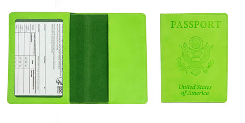 5 Pack Passport Holder with CDC Vaccination Card Protector