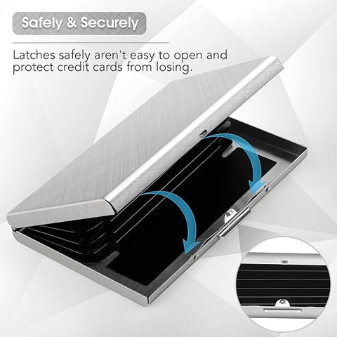 2 Pack Slim Credit Card RFID Blocking Card Holder Wallet