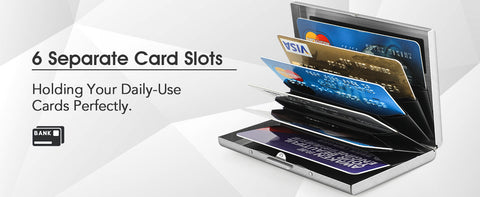 2 Pack Slim Credit Card RFID Blocking Card Holder Wallet