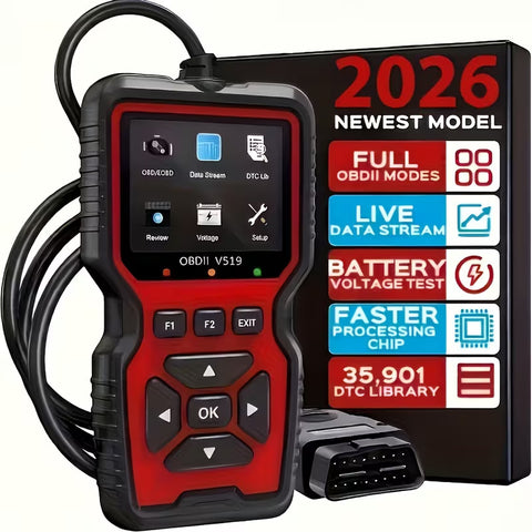 V519 OBD2 Scanner Tool, Car Diagnostic Code Reader with Live Data