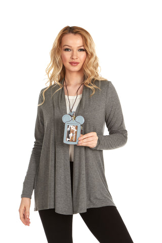 Theme Park Ticket Holder and ID Card Necklace - Assorted Colors