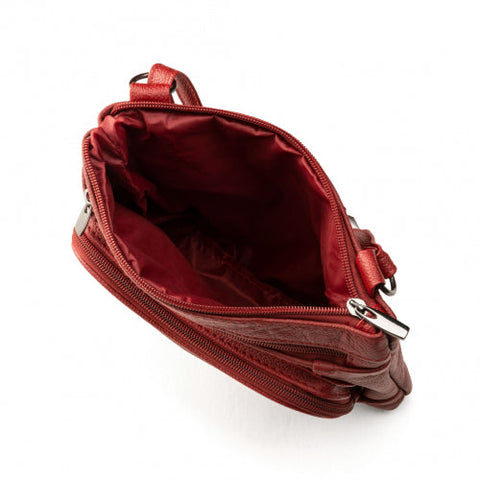 Super Soft Leather Wide Crossbody Bag - 5 Colors