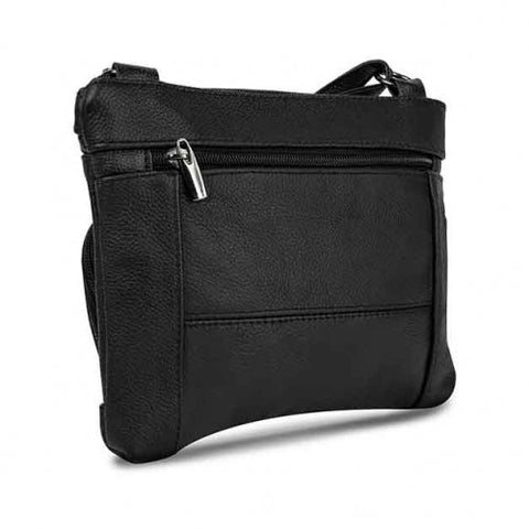 Super Soft Leather Wide Crossbody Bag - 5 Colors