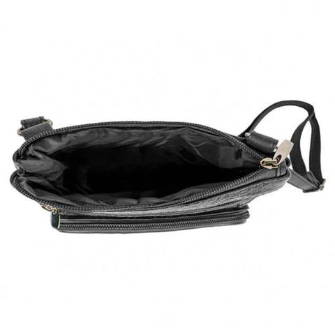 Super Soft Leather Wide Crossbody Bag - 5 Colors