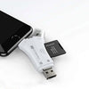 4-in-1 SD Memory Card Reader & Adapter for Cellphone, PC, Mac, Android