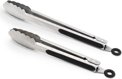 2 Pack: Stainless Steel Kitchen Tongs