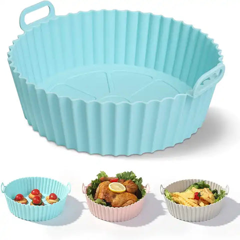 Set of 2 Reusable Silicone Air Fryer Liners