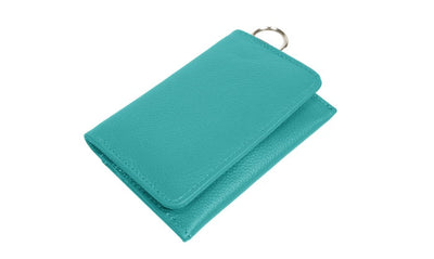 RFID Genuine Leather Key Ring Wallet - 5 Colors